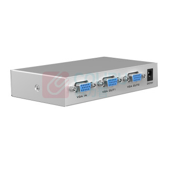 迈拓维矩 MTVIKI VGA分配器 显示器分屏器 MT-1502-K 2口 1分2 1进2出 1分2