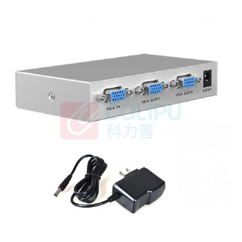 迈拓维矩 MTVIKI VGA分配器 显示器分屏器 MT-1502-K 2口 1分2 1进2出 1分2