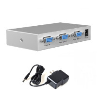 迈拓维矩 MTVIKI VGA分配器 显示器分屏器 MT-1502-K 2口 1分2 1进2出 1分2