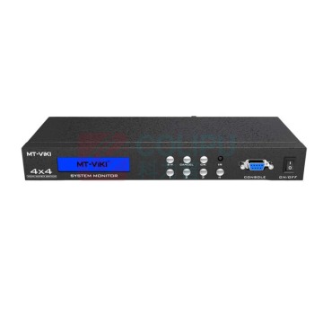 迈拓维矩 MTVIKI 高清矩阵切换器分配器 MT-HD414 4进4出 HDMI 支持3D 高清4K带遥控多电脑共享