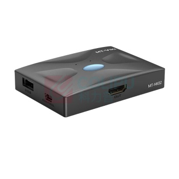 迈拓维矩 MTVIKI kvm切换器 MT-HK02 2口 hdmi二进一出 键盘鼠标共享器带桌面控制器配线2口4口 KVM 【按键+线控】