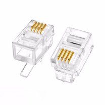 首千 工程级4芯电话水晶头 SQ-WD15J 10个