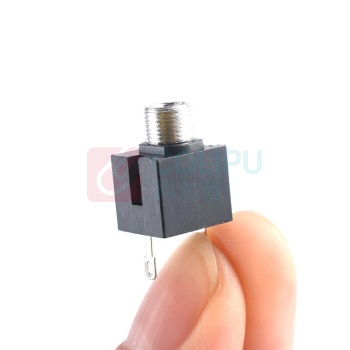 泽杰 音频插座 PJ-301M 3.5mm 单声道/双声道 带螺纹配螺母