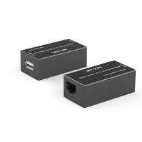 迈拓维矩 MTVIKI usb延长器50米usb2.0信号放大器 RJ45网线转usb延长线免驱 MT-250FT