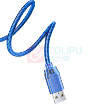山泽 SAMZHE USB延长线usb2.0数据连接线公对母 BL-915 1.5米 AM/AF电脑U盘鼠标键盘读卡器加长线透明蓝