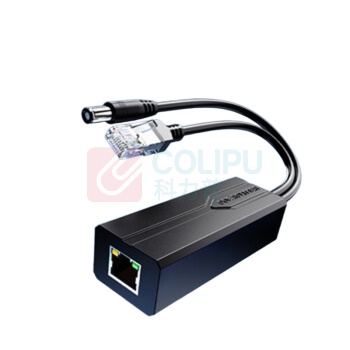 NVV 百兆POE分离器 NPOE-F12M 隔离型供电模块一拖二48V转12V1.2A全兼容监控交换机网络摄像机监控转接头