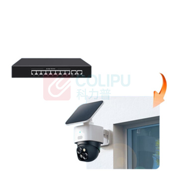 NVV 百兆POE分离器 NPOE-F12M 隔离型供电模块一拖二48V转12V1.2A全兼容监控交换机网络摄像机监控转接头