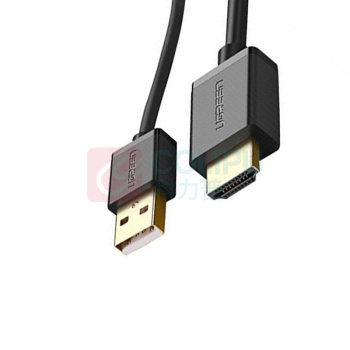 绿联 UGREEN 转换器 VGA转HDMI高清线转换器 带音频视频转接头线 30840 MM120 2米 (黑色)