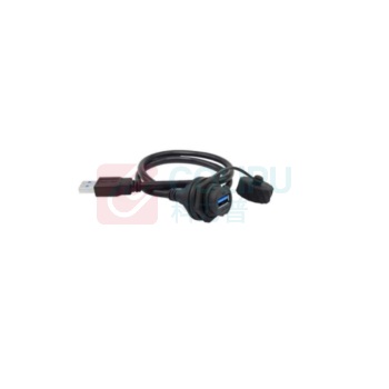 LSHITECH USB3.0防水接头工业数据连接器 LU20-CA-U3-013(A56) 1米