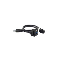 LSHITECH USB3.0防水接头工业数据连接器 LU20-CA-U3-013(A56) 1米