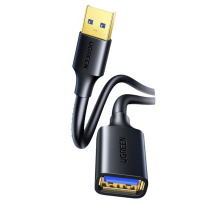 绿联 UGREEN USB延长线 USB3.0公对母 10373 US129 2米 (黑色)