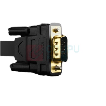 绿联 UGREEN HDMI转VGA线公对公圆线 30449 1.5米 (黑色)