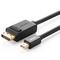 绿联 UGREEN Mini DP转DP连接线 10477 MD105 1.5米 (黑色)