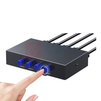 迈拓维矩 MTVIKI 分线器 MT-KS02 4台电脑共享器打印机+4条3米线