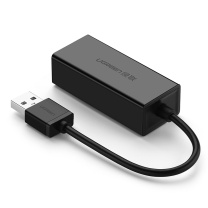 绿联 UGREEN USB集线器 20254 CR110 USB2.0百兆有线网卡 USB转RJ45接口