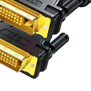 绿联 UGREEN DVI-D双通道公对公数字高清连接线 24+1 11608 DV101 5米 (黑色)