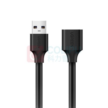 绿联 UGREEN USB延长线 USB2.0公对母 10316 US103 2米 (黑色)