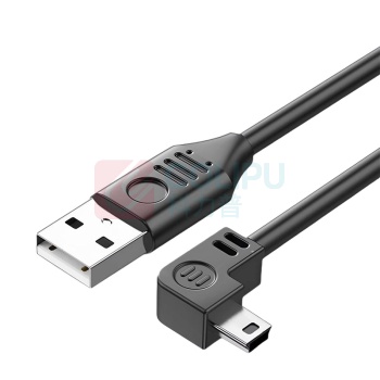 优企 miniusb数据线 t型口 长1米 (黑色) 老式充电线旧款适用mp3收音机相机老年机电源通用