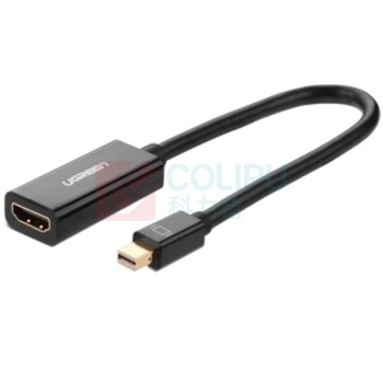 绿联 UGREEN Mini DP转HDMI转换器 10461 MD112 MD112 0.18米 (黑色)
