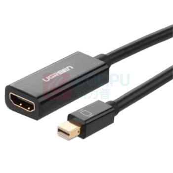 绿联 UGREEN Mini DP转HDMI转换器 10461 MD112 MD112 0.18米 (黑色)