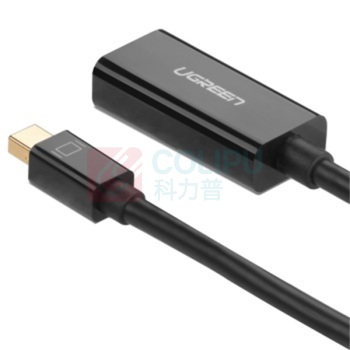 绿联 UGREEN Mini DP转HDMI转换器 10461 MD112 MD112 0.18米 (黑色)