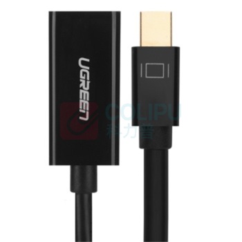 绿联 UGREEN Mini DP转HDMI转换器 10461 MD112 MD112 0.18米 (黑色)