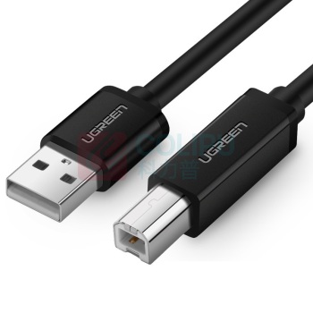绿联 UGREEN USB打印线 方口USB2.0 10845 US104 1.5米 (黑色)