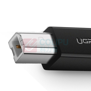 绿联 UGREEN USB打印线 方口USB2.0 10845 US104 1.5米 (黑色)