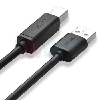 绿联 UGREEN USB打印线 方口USB2.0 10327 US104 2米 (黑色)