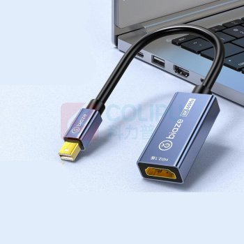 毕亚兹 转换器 Mini DP 1.4转HDMI 2.1母头 8K@60Hz