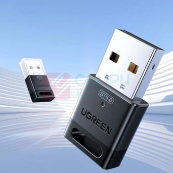 绿联 UGREEN USB蓝牙适配器 极简款 CM748 75073 USB-A2.0 蓝牙版本:6.0 (黑色)