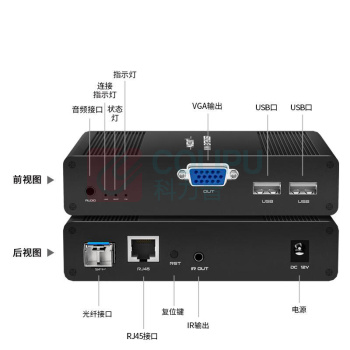 麦森特 MAXCENT KVM延长器 MV-6150 136*90*30mm