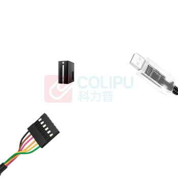 帝特 USB转TTL串口线 4pin-3.3V供电 1米 (黑色)