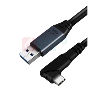 也仁 USB转Type-C弯头 带芯片 YRUC2-10W 10米
