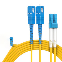 netLINK 单模双芯SC-LC光纤跳纤 HTF-SC-LC/SM-3 3m (黄色)
