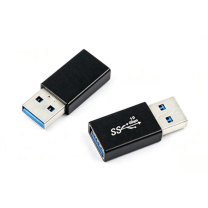 领美 USB3.0公对母双头接口 USB3.0公对母