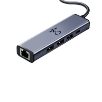 紫光 UNIS Type-C扩展坞 X-TC5H USB-C千兆网口转接拓展坞HUB分线器五合一