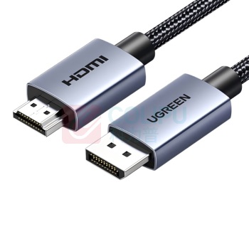 绿联 UGREEN DP转HDMI连接线 35841-DP125 合金款