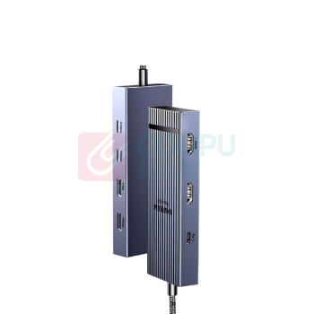 绿联 UGREEN 扩展坞 45366-CM886 Type-C 十合一 10G双HDMI (深空灰)