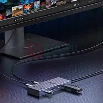 绿联 UGREEN 扩展坞 45366-CM886 Type-C 十合一 10G双HDMI (深空灰)
