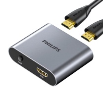 飞利浦 PHILIPS HDMI双向切换器 SWR9101A 4K/60HZ 二进一出
