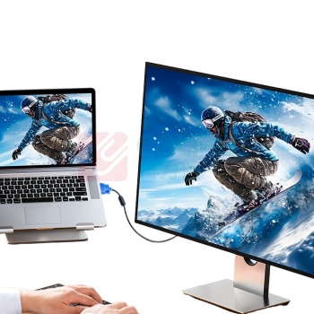 山泽 SAMZHE 数据信号线 VM-1015 高清VGA线双磁环蓝头vga3+6线芯针/针1.5米电脑投影仪显示器视频线数据信号线