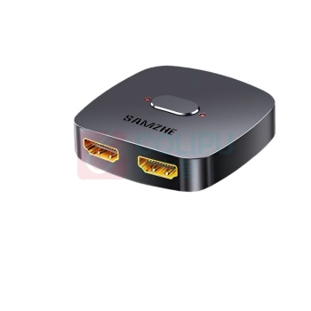 山泽 SAMZHE HDMI2.0二进一出切换器 HV-300 (黑色)