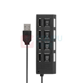 酷比客 L-CUBIC USB2.0集线器 LCHB02BBK 4口 (黑色) 带开关
