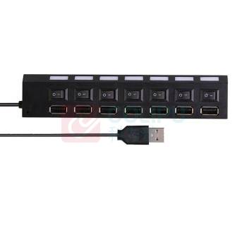 酷比客 L-CUBIC USB2.0集线器 LCHB18BBK 7口 (黑色) 带开关