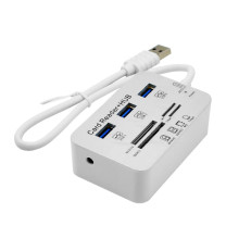 酷比客 L-CUBIC USB3.0集线器 LCHC20WH 3口 (白色) 带读卡器