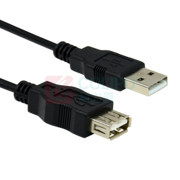 酷比客 L-CUBIC USB公对母延长线 LCCPUSBAMAF-2M 2米 (黑色)