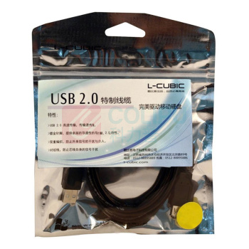 酷比客 L-CUBIC USB公对母延长线 LCCPUSBAMAF-5M 5米 (黑色)