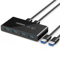 绿联 UGREEN USB3.0切换器 30768 US216 2进4出