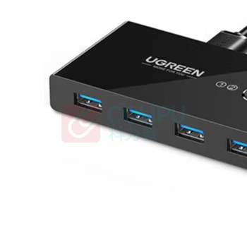 绿联 UGREEN USB3.0切换器 30768 US216 2进4出